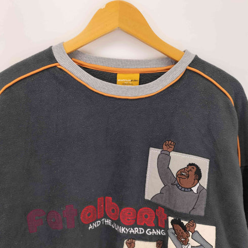 プラティナムフブ platinum fubu USA製 ワッペンプリントクルーネック 半袖Tシャツ メンズ L