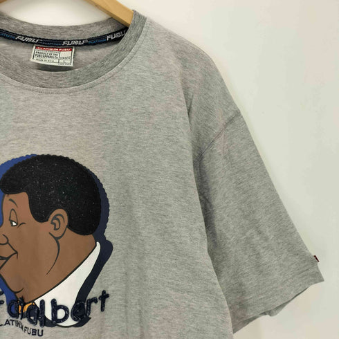 プラティナムフブ platinum fubu ワッペン フリースプルオーバー メンズ XL