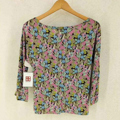 マックスマーラ MAX MARA 花柄 ボートネック カットソー レディース import:L