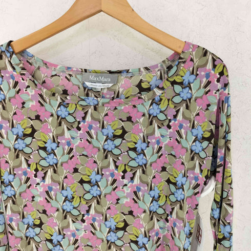 マックスマーラ MAX MARA 花柄 ボートネック カットソー レディース import:L
