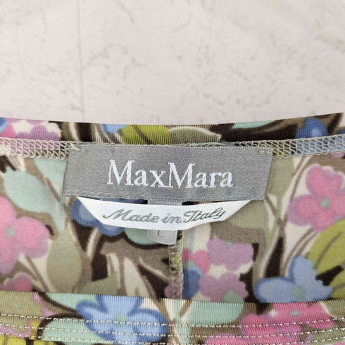 マックスマーラ MAX MARA 花柄 ボートネック カットソー レディース import:L