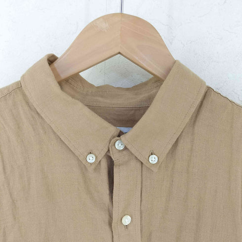 ラコステ LACOSTE リネン ショートスリーブ ボタンダウンシャツ メンズ M/L