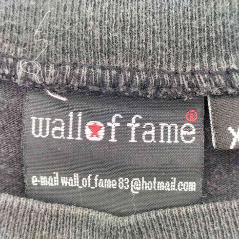 ウォールオブフェイム wall of fame プリントクルーネック 半袖 Tシャツ メンズ XL
