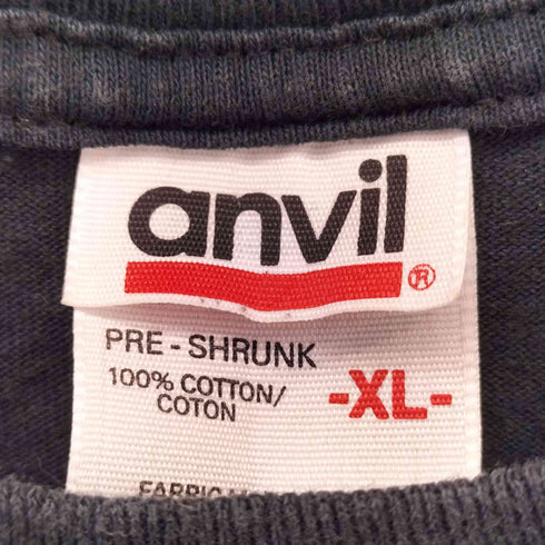 アンビル Anvil プリントクルーネック 半袖 Tシャツ メンズ XL