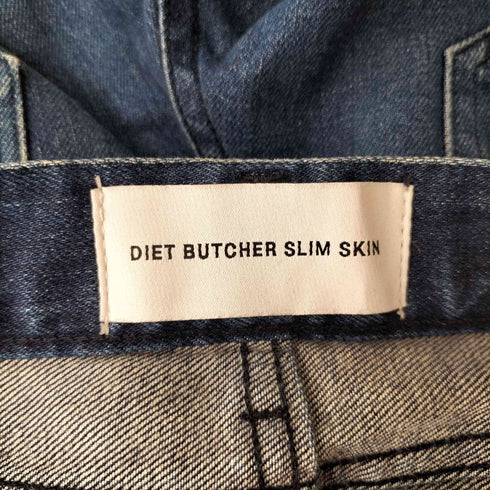 ダイエットブッチャースリムスキン DIET BUTCHER SLIM SKIN ウォッシュド 裾ジップ スリム デニム パンツ メンズ