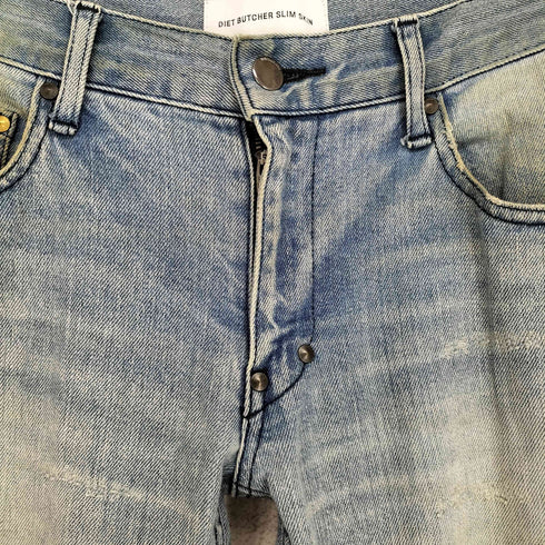 ダイエットブッチャースリムスキン DIET BUTCHER SLIM SKIN ダメージ加工 スリム デニム パンツ メンズ