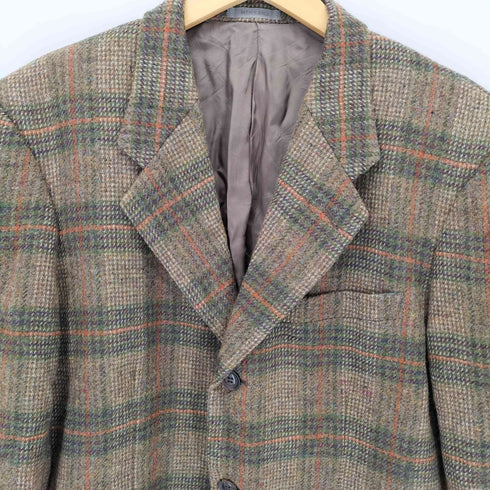 メンズビギ MENS BIGI 3B ウールテーラードチェックジャケット メンズ 46