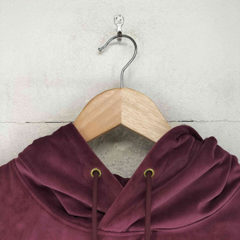 アディダスオリジナルス adidas Originals Burgundy Adicolor Velour Hoodieバーガンディ・アディカラー・ベロア・フーディ パーカー メンズ