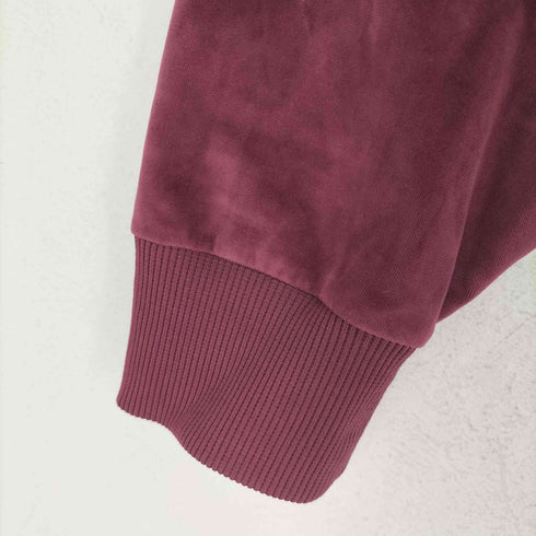 アディダスオリジナルス adidas Originals Burgundy Adicolor Velour Hoodieバーガンディ・アディカラー・ベロア・フーディ パーカー メンズ