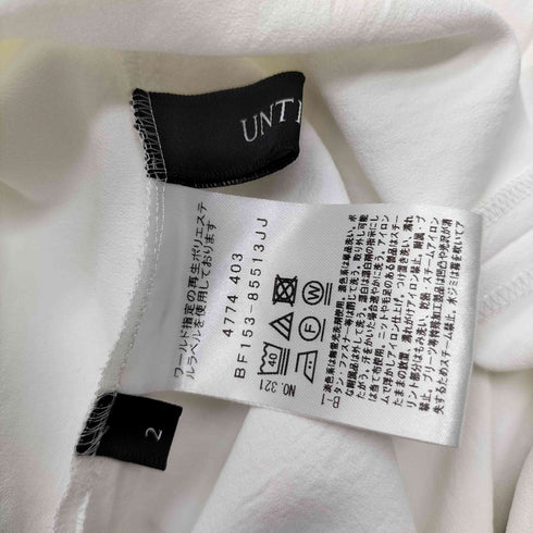 アンタイトル UNTITLED 26SS UVカット 前後2WAY リラクシーフレンチスリーブブラウス レディース JPN:2
