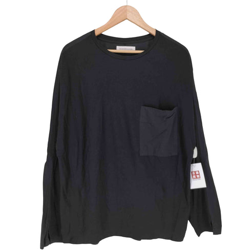 ダイエットブッチャースリムスキン DIET BUTCHER SLIM SKIN CURI0SITY 異素材切替 ポケット 長袖 Tシャツ メンズ