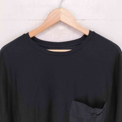 ダイエットブッチャースリムスキン DIET BUTCHER SLIM SKIN CURI0SITY 異素材切替 ポケット 長袖 Tシャツ メンズ