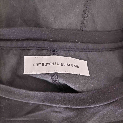 ダイエットブッチャースリムスキン DIET BUTCHER SLIM SKIN CURI0SITY 異素材切替 ポケット 長袖 Tシャツ メンズ