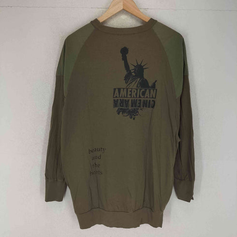 ダイエットブッチャースリムスキン DIET BUTCHER SLIM SKIN マルチ グラフィックプリント 切替 長袖 Tシャツ メンズ