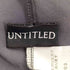 アンタイトル UNTITLED 26SS UVカット 前後2WAY リラクシーフレンチスリーブブラウス レディース JPN:2