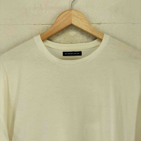 ダイエットブッチャースリムスキン DIET BUTCHER SLIM SKIN 背面プリント クルーネック 長袖 Tシャツ メンズ