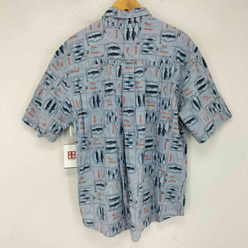 ウールリッチ WOOLRICH OCEAN FISH STENCIL S/S ボタンダウンシャツ メンズ import:M