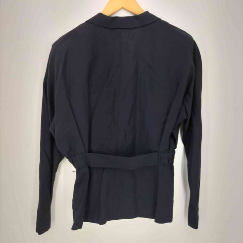 ヨウジヤマモト Yohji Yamamoto THE GINZA STORY リネンコットン ベルトストラップ 4Bテーラードジャケット レディース