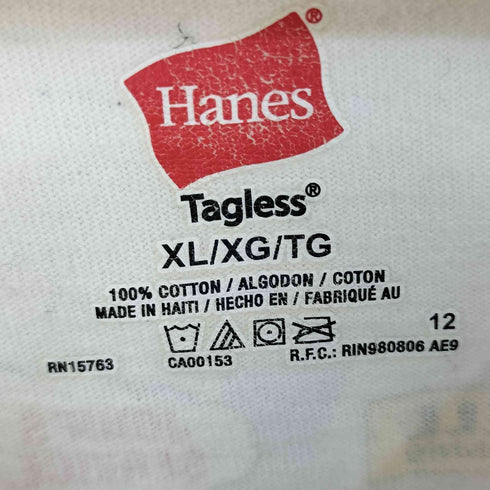 ヘインズ Hanes 両面 プリント 半袖 Tシャツ メンズ XL