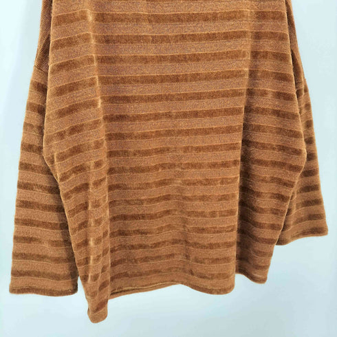 white birch メキシコ製 ラメ ニット ボーダー ニット セーター レディース 3X