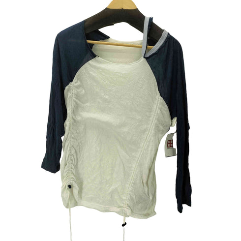 マチュアリー maturely 26ss ワッシャー ラグラン アレンジ ロングスリーブ コードギミック レディース