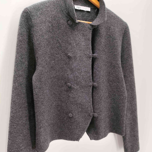 ザラ ZARA ニット クロス ジャケット カーディガン レディース import:M