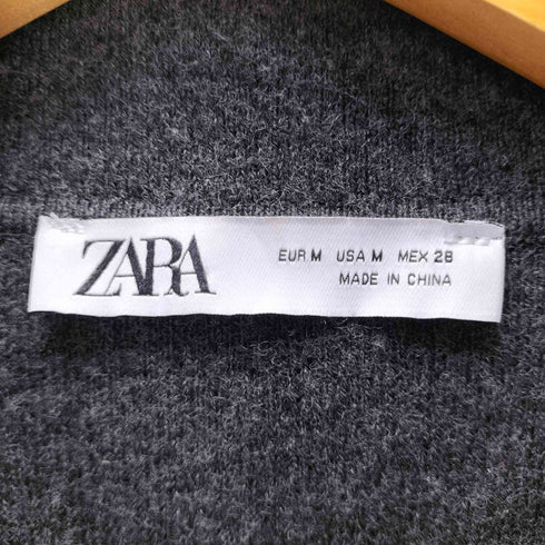 ザラ ZARA ニット クロス ジャケット カーディガン レディース import:M