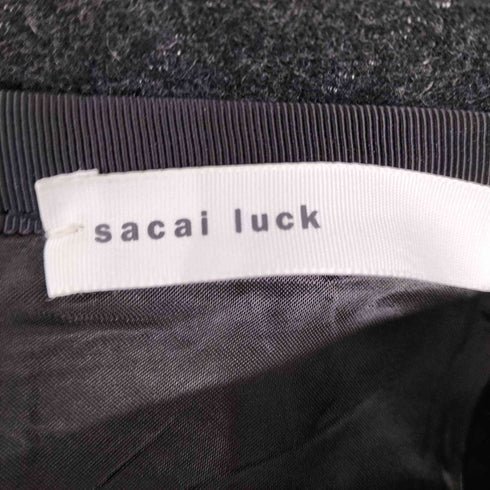 サカイラック sacai luck 14AW タック ストライプ フレアスカート レディース JPN:2
