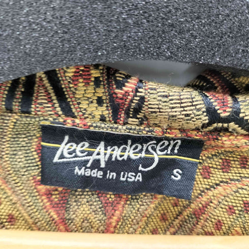Lee Andersen 90S USA製 ペイズリー柄 ジャガード ジャケット レディース import:S