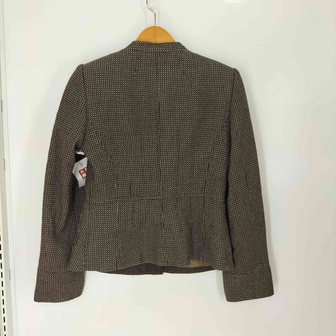 アルマーニコレツィオーニ ARMANI COLLEZIONI マオカラー ウールジャケット レディース 40