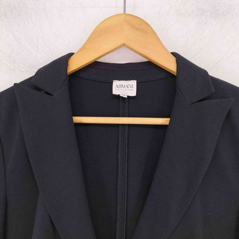 アルマーニコレツィオーニ ARMANI COLLEZIONI ギャザー 1B テーラードジャケット レディース 42