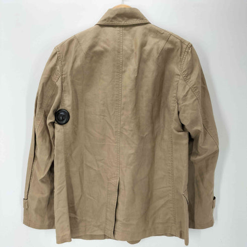 バーバリーブラックレーベル BURBERRY BLACK LABEL 裏地ノバチェック 麻 リネン コットン 生地 バルマカーン ステンカラー コート メンズ