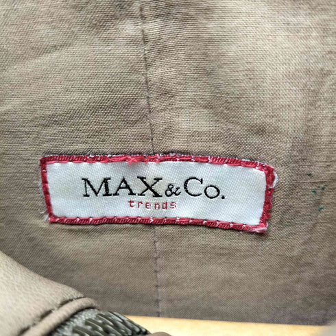 マックスアンドコー MAX&CO. MADE IN ITALY イタリア製 羊革 ラムレザー ギミック ライダース ジャケット ダブルジップ Y2K レディース