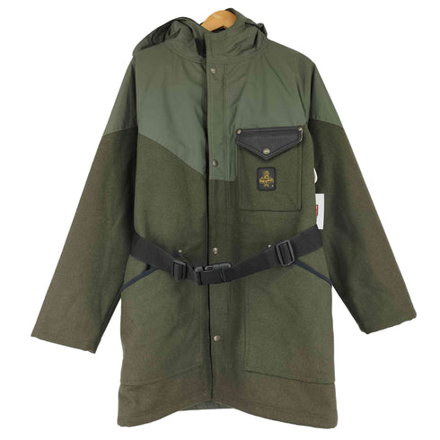 RefrigiWear ベルト付き フーデッド 中綿ジャケット メンズ