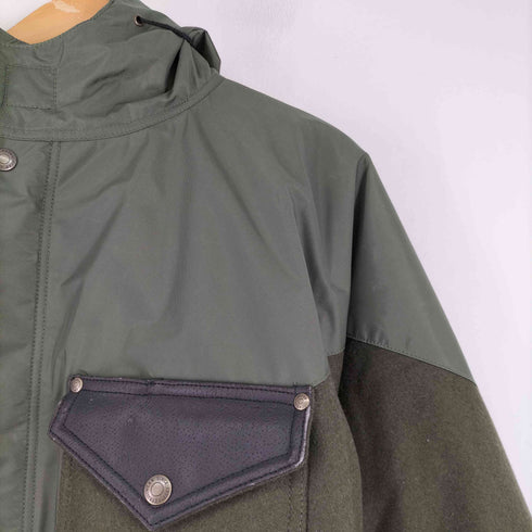 RefrigiWear ベルト付き フーデッド 中綿ジャケット メンズ