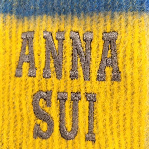 アナスイ ANNA SUI ウールチェックマフラー レディース