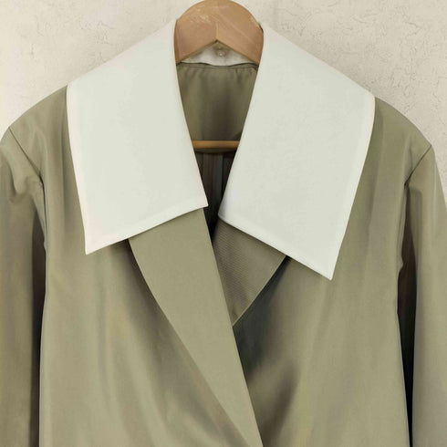 2WAY 付け襟 レイヤード ダブルブレスト ジャケット casual レディース