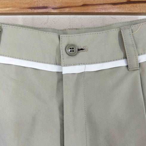 1タック センタープレス パイピング ワイド パンツ casual レディース