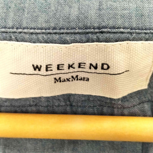 ウィークエンドマックスマーラ Weekend Max Mara 半袖 シャンブレーワンピース レディース 36