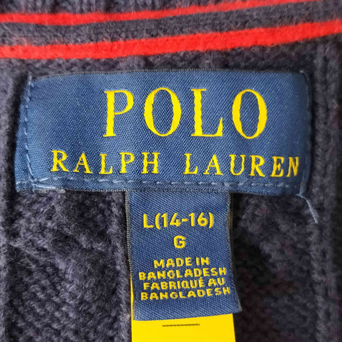 ポロラルフローレン POLO RALPH LAUREN ポニー刺繍 ニット ベスト レディース import:L