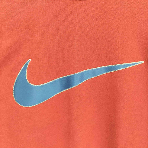 ナイキ NIKE 90S 白タグ ビッグ スウッシュ ロゴパッチ クルーネック スウェット メンズ import:L