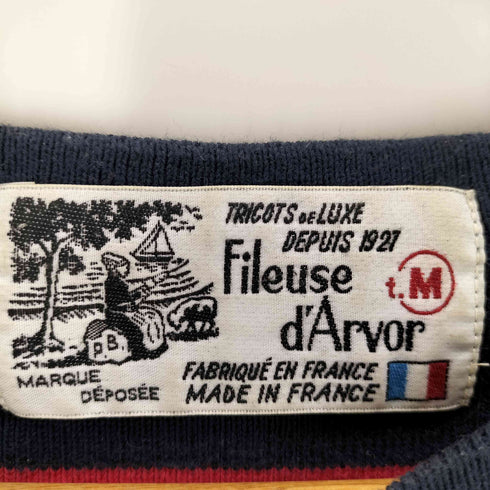 Fileuse d'Arvor フィルーズ・ダルボー ボーダー リブニット メンズ M