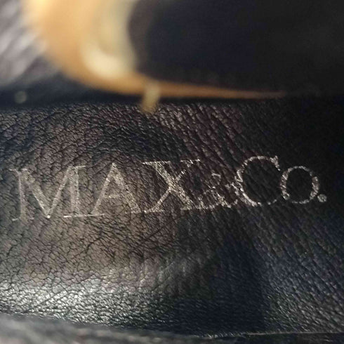 マックスアンドコー MAX&CO. パテントレザーレースアップスニーカー レディース 36