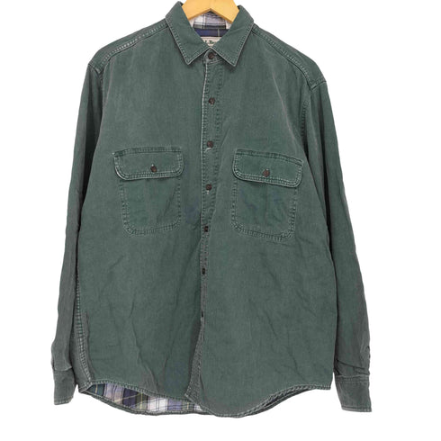 エルエルビーン L.L.Bean カナダ製 ボタンダウン ワークシャツ メンズ M reg