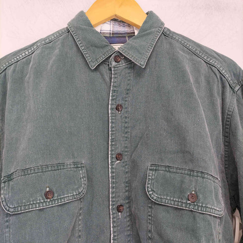 エルエルビーン L.L.Bean カナダ製 ボタンダウン ワークシャツ メンズ M reg
