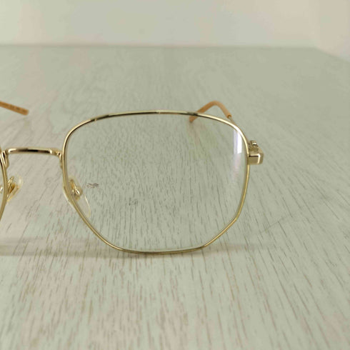 グッチ GUCCI ポリゴンシェイプ クリアレンズ サングラス メンズ 56□18-140