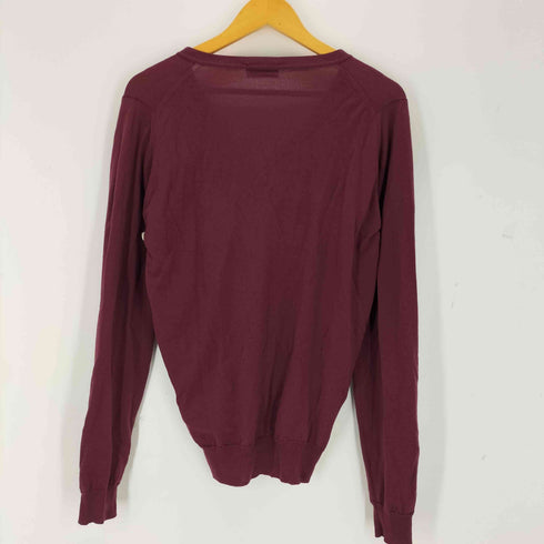 ジョンスメドレー JOHN SMEDLEY 90S Vネック 薄手ニット カーディガン メンズ S