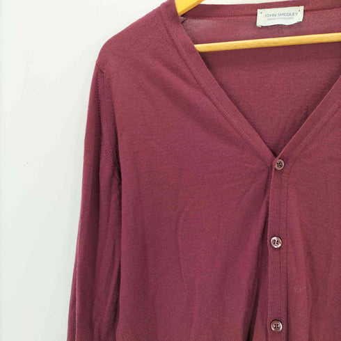 ジョンスメドレー JOHN SMEDLEY 90S Vネック 薄手ニット カーディガン メンズ S