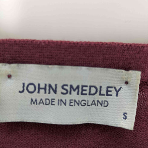 ジョンスメドレー JOHN SMEDLEY 90S Vネック 薄手ニット カーディガン メンズ S