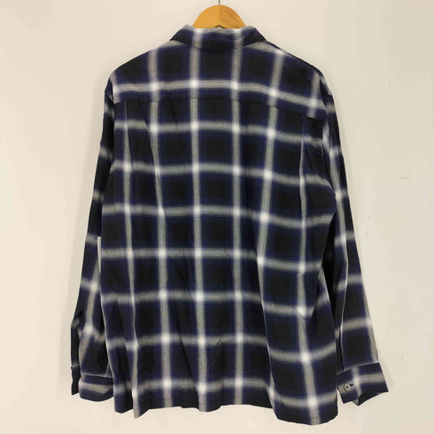 FRONT 11201 オンブレレーヨンチェックシャツ メンズ L